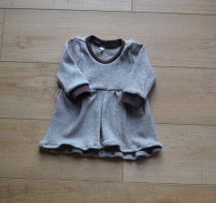 Babykleid Strick braun Größe 74