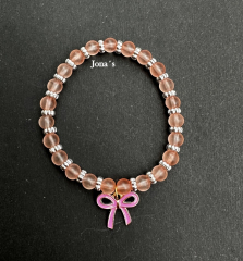 Armband Rosa Schleife