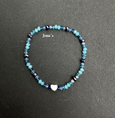 Armband Herz blau
