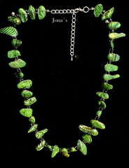 Zuchtperlen Kette grün