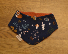 Halstuch Wald blau klein