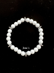 Armband weiß/silber