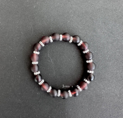 Armband bordeaux Glitzer