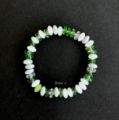 Armband grüne Steine
