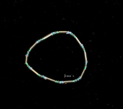 Armband gold-grün