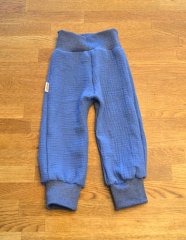 Mitwachshose Musselin blau Größe 86/92