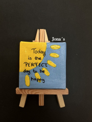 Mini Leinwand "today happy"