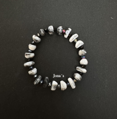 Armband graue Steine