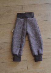 Wollwalkhose braun meliert Größe 74/80