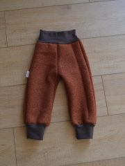Wollwalkhose rost Größe 74/80