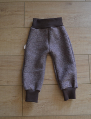 Wollwalkhose braun meliert Größe 86/92