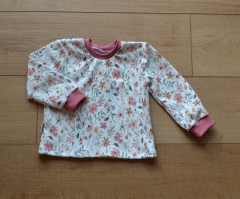 Langarmshirt Blume Größe 74