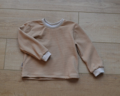 Langarmshirt beige Größe 86