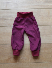 Mitwachshose weinrot 74/80