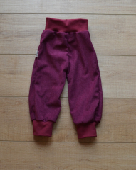 Mitwachshose weinrot 86/92