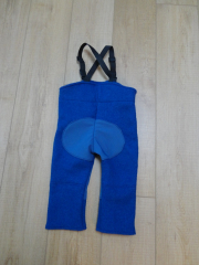 Wollwalk Buddelhose blau Gr. 80